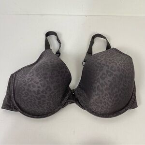 Barely Breezies Leopard Print Animal Print Underwire Bra 40D